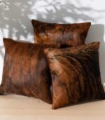 Brindle Cowhide Pillow Set of 3 - Image 2