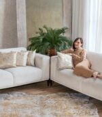 Metallic Gold Cowhide Pillow - Image 4