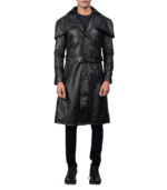 Deux Black Leather Duster - Image 4