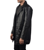 Classmith Black Leather Coat - Image 4