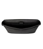 The Carismatico Black Leather Messenger Bag - Image 4