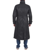 Daniel Black Leather Trench Coat - Image 4