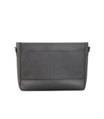 The Carismatico Grey Leather Messenger Bag - Image 4