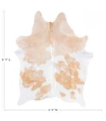 Brazilian Palomino and White Cowhide Rug Size 6'9 L x 4'9 W 9202 - Image 4