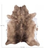 Brazilian Palomino and White Cowhide Rug Size 8'1 L x 7'0 W 8929 - Image 4