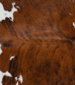 Tricolor Brindle Mix Cowhide Rug Size 7'2 L x 7'0 W 8263 - Image 4