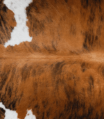 Tricolor Brindle Mix Cowhide Rug Size 7'6 L x 6'0 W 8258 - Image 4