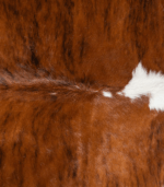 Tricolor Brindle Mix Cowhide Rug Size 7'7 L x 6'8 W 8174 - Image 4