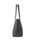 The Bianca Grey Leather Tote Bag - Image 4