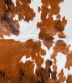 Tricolor Cowhide Rug Size 7'4 L x 6'9 W 8140 - Image 4
