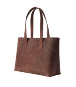 Vintage Distressed Brown Leather Tote Bag - Linnea - Image 4