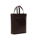 Vintage Brown Leather Tote Bag - Saga - Image 4