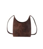 The Stefani Vintage Distressed Brown Leather Hobo Bag - Image 4