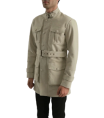 Dolf Off-White Suede Jacket - Image 4