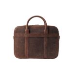 The Captain Vintage Distressed Brown Leather Briefcase - Image 4