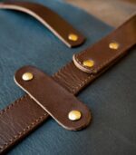 Full Grain Leather Wood Log Carrier - Image 4