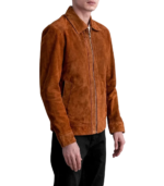 Inferno Brown Suede Leather Jacket - Image 4
