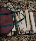 Gift for Home- Brown Leather Log Carrier - Image 4