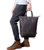 The Icarus Handmade Vintage Leather Backpack - Image 4
