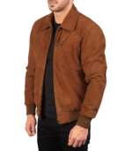 Tomchi Tan Suede Leather Jacket - Image 4