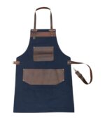 Leather Blue Canvas Apron - Image 4