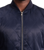 Danson Quilted Blue Varsity Jacket - Image 5