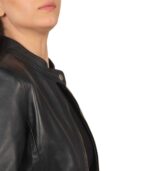 Rave Black Leather Biker Jacket