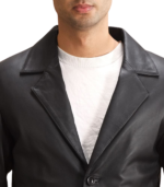 Alyson Black Leather Blazer - Image 4