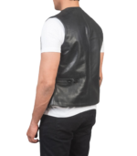 Auden Black Leather Vest - Image 5