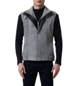 Men's Grey Suede Vest – Erlend - Image 5