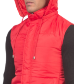 Men's Red Hooded Puffer Vest – Gustav - Image 5