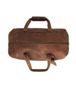 The Dale Vintage Tan Brown Leather Duffle Bag - Image 3