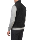 Tony Black Suede Vest - Image 5