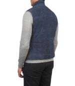 Tony Blue Suede Vest - Image 5