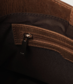 The Stefani Vintage Tan Brown Leather Hobo Bag - Image 5