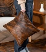 Brindle Cowhide Pillow Set of 3 - Image 3