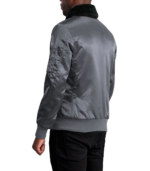 Men's Grey B-15 Bomber Jacket – Jorn - Image 5
