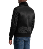 Clyde B-15 Black Bomber Jacket - Image 5