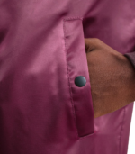 Quinton MA-1 Maroon Bomber Jacket - Image 5