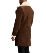 Charles Brown Suede Leather Shearling Double-Breasted Coat - Image 3
