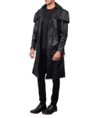 Deux Black Leather Duster - Image 5