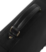 The Cristoph Black Leather Messenger Bag - Image 5