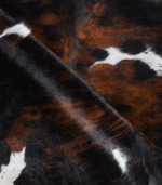 Tricolor Brindle Mix Cowhide Rug Size 7'3 L x 6'8 W 8268 - Image 5
