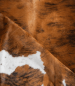 Tricolor Brindle Mix Cowhide Rug Size 7'6 L x 6'0 W 8258 - Image 5