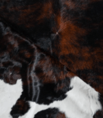 Tricolor Brindle Mix Cowhide Rug Size 8'0 L x 6'4 W 8285 - Image 5