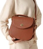 The Sandra Brown Leather Saddle Bag - Image 4