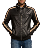 Jack Black Leather Biker Jacket - Image 5