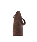 The Stefani Vintage Distressed Brown Leather Hobo Bag - Image 5