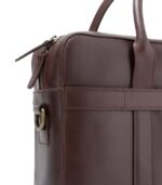 The Captain Vintage Brown Leather Briefcase - Image 4