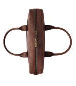 The Captain Vintage Distressed Brown Leather Briefcase - Image 5